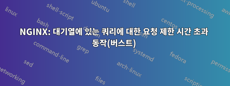 NGINX: 대기열에 있는 쿼리에 대한 요청 제한 시간 초과 동작(버스트)