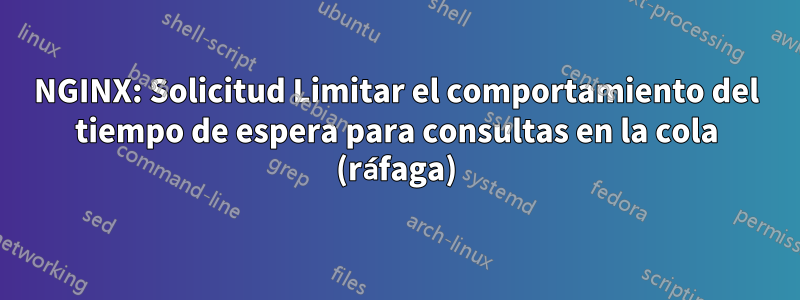 NGINX: Solicitud Limitar el comportamiento del tiempo de espera para consultas en la cola (ráfaga)