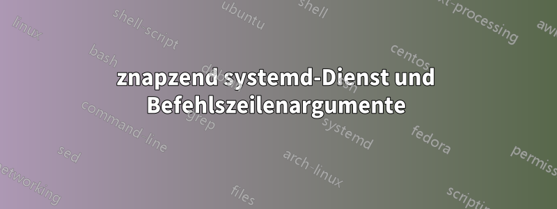 znapzend systemd-Dienst und Befehlszeilenargumente