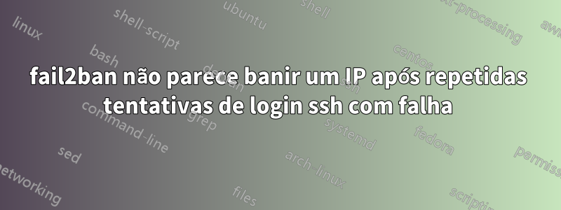 fail2ban não parece banir um IP após repetidas tentativas de login ssh com falha