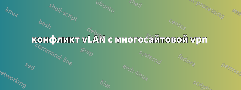 конфликт vLAN с многосайтовой vpn