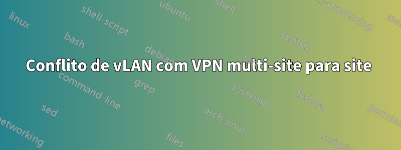 Conflito de vLAN com VPN multi-site para site