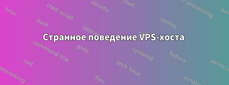 Странное поведение VPS-хоста