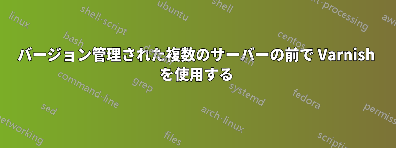 バージョン管理された複数のサーバーの前で Varnish を使用する