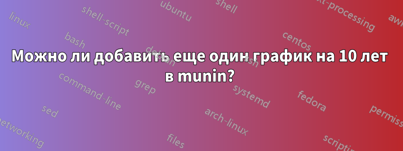 Можно ли добавить еще один график на 10 лет в munin?