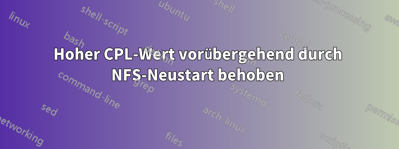 Hoher CPL-Wert vorübergehend durch NFS-Neustart behoben