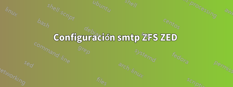 Configuración smtp ZFS ZED