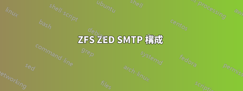 ZFS ZED SMTP 構成