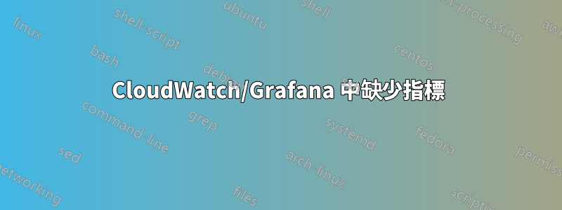 CloudWatch/Grafana 中缺少指標