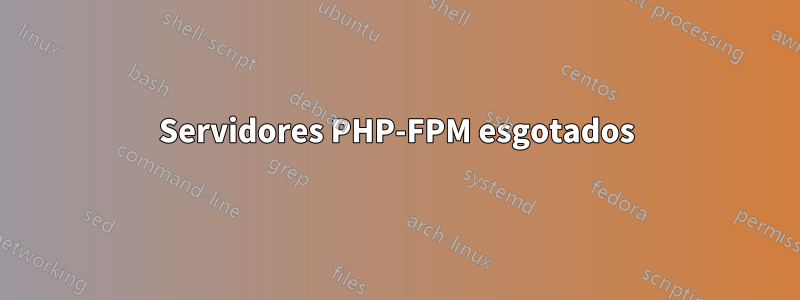 Servidores PHP-FPM esgotados