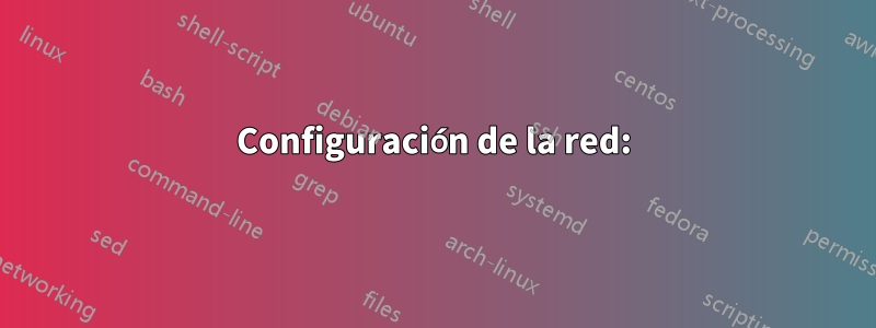 Configuración de la red: