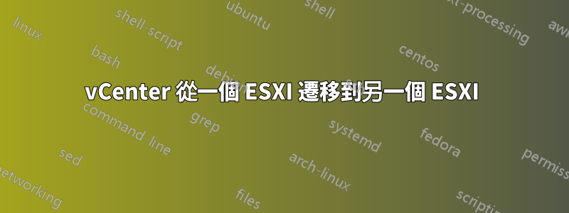 vCenter 從一個 ESXI 遷移到另一個 ESXI