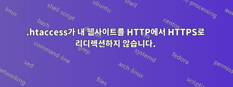 .htaccess가 내 웹사이트를 HTTP에서 HTTPS로 리디렉션하지 않습니다.