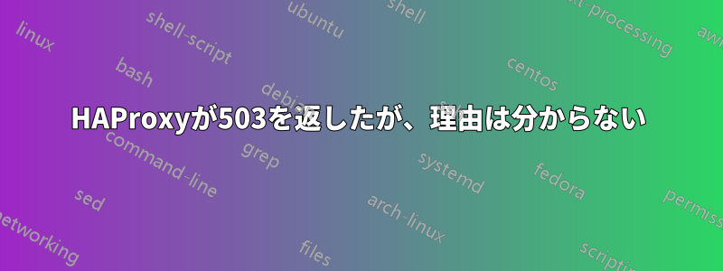 HAProxyが503を返したが、理由は分からない