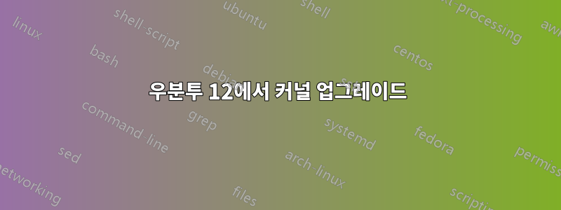 우분투 12에서 커널 업그레이드