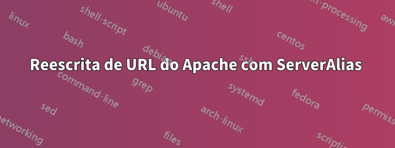 Reescrita de URL do Apache com ServerAlias