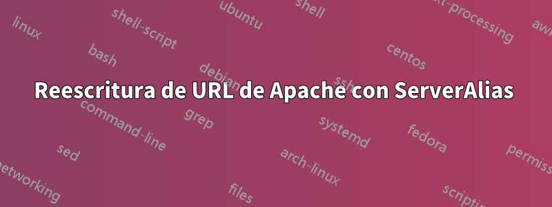Reescritura de URL de Apache con ServerAlias