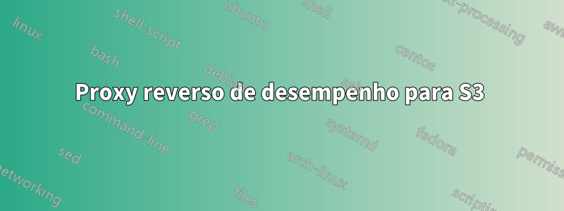 Proxy reverso de desempenho para S3