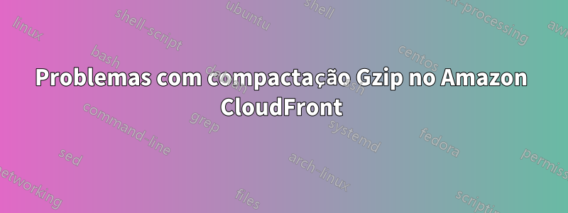 Problemas com compactação Gzip no Amazon CloudFront