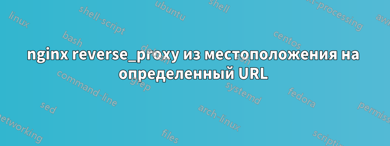 nginx reverse_proxy из местоположения на определенный URL