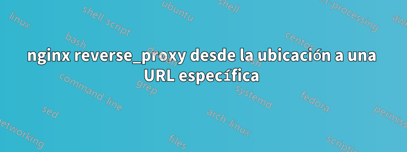 nginx reverse_proxy desde la ubicación a una URL específica