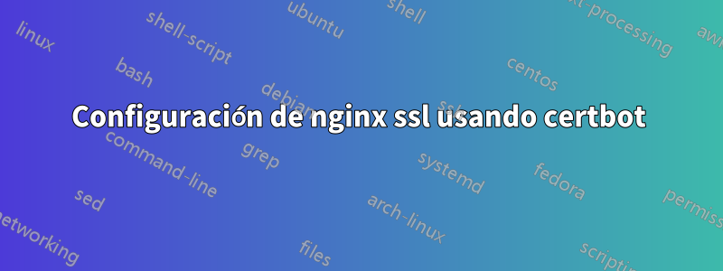 Configuración de nginx ssl usando certbot