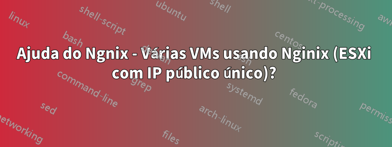 Ajuda do Ngnix - Várias VMs usando Nginix (ESXi com IP público único)?
