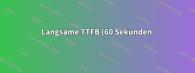 Langsame TTFB (60 Sekunden) auf Nginx Reverse Proxy mit Angular