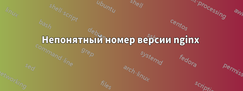 Непонятный номер версии nginx