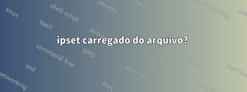 ipset carregado do arquivo?