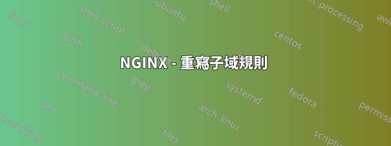 NGINX - 重寫子域規則