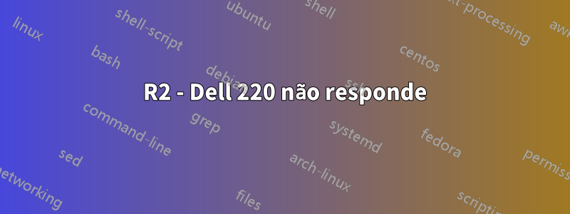 2012 R2 - Dell 220 não responde