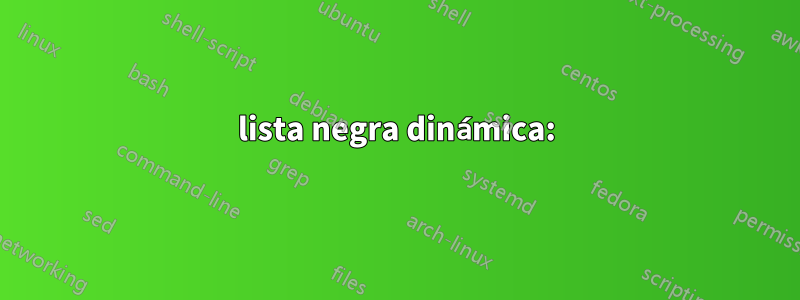lista negra dinámica: