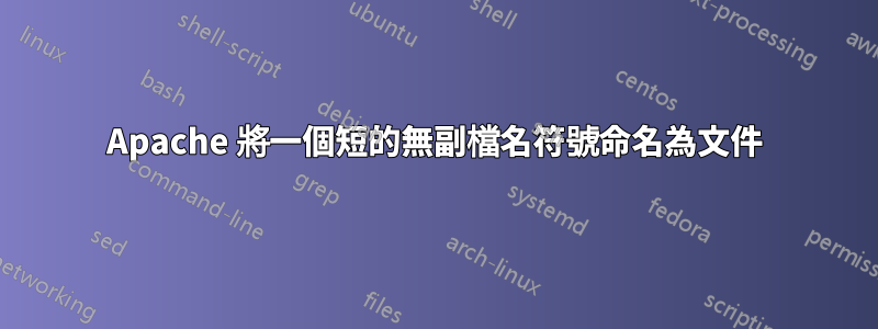 Apache 將一個短的無副檔名符號命名為文件