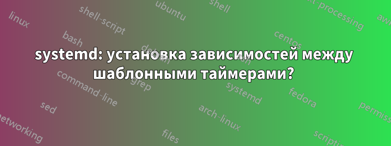 systemd: установка зависимостей между шаблонными таймерами?