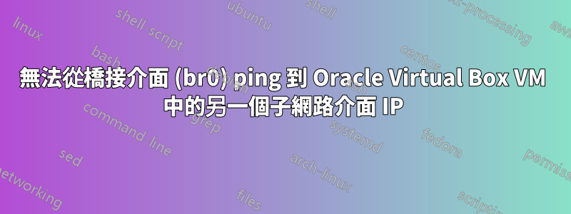 無法從橋接介面 (br0) ping 到 Oracle Virtual Box VM 中的另一個子網路介面 IP