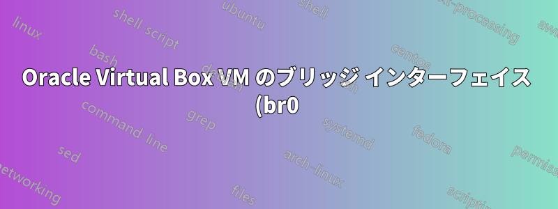 Oracle Virtual Box VM のブリッジ インターフェイス (br0) から別のサブネット インターフェイス IP に ping できません