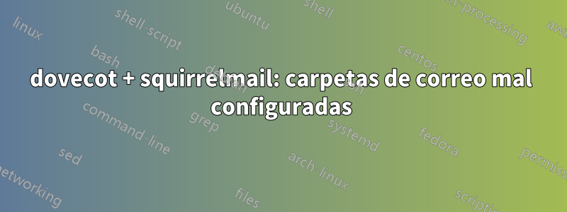 dovecot + squirrelmail: carpetas de correo mal configuradas