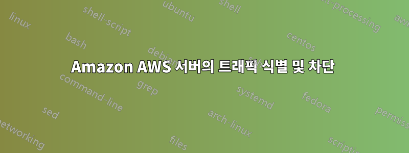 Amazon AWS 서버의 트래픽 식별 및 차단