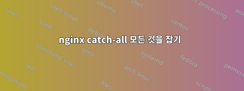 nginx catch-all 모든 것을 잡기 
