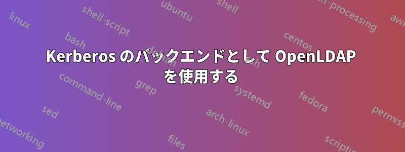 Kerberos のバックエンドとして OpenLDAP を使用する