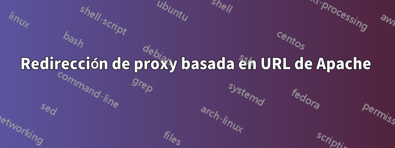 Redirección de proxy basada en URL de Apache