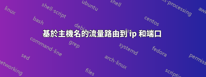 基於主機名的流量路由到 ip 和端口