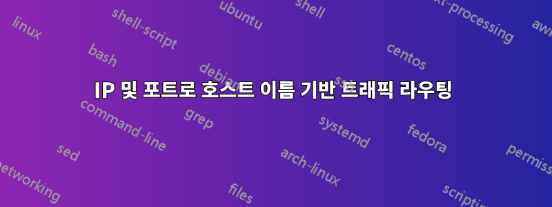 IP 및 포트로 호스트 이름 기반 트래픽 라우팅