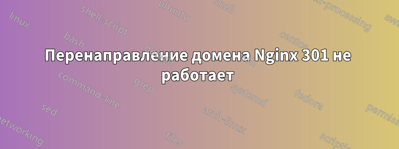 Перенаправление домена Nginx 301 не работает