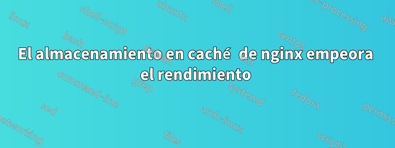 El almacenamiento en caché de nginx empeora el rendimiento