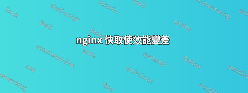 nginx 快取使效能變差