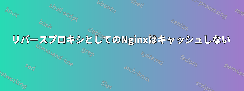 リバースプロキシとしてのNginxはキャッシュしない