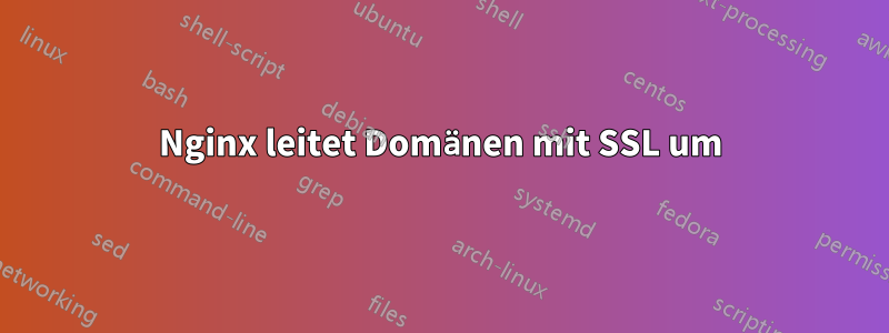 Nginx leitet Domänen mit SSL um