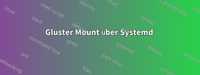 Gluster Mount über Systemd